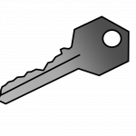 key, password, transparent, in, cuts, grey