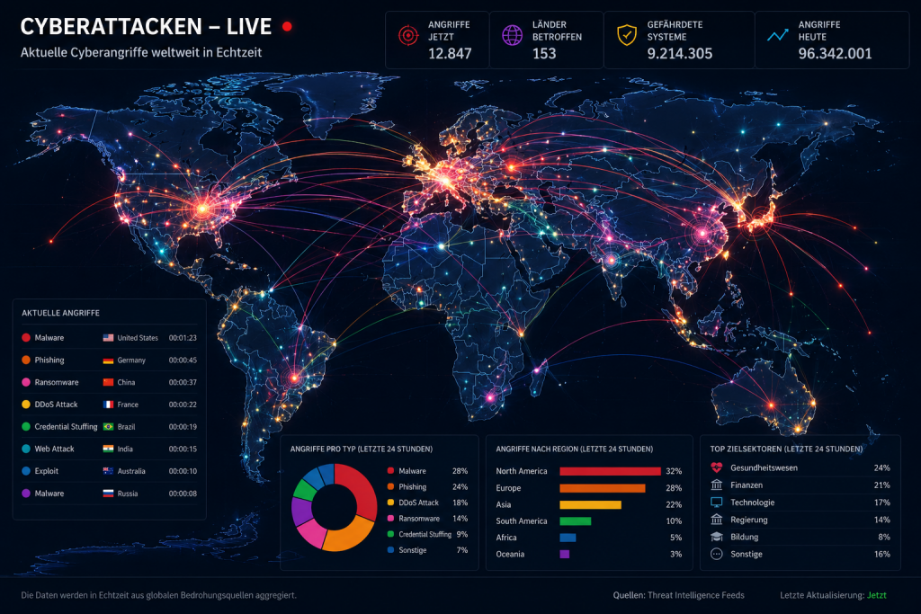 Cyberattacken live