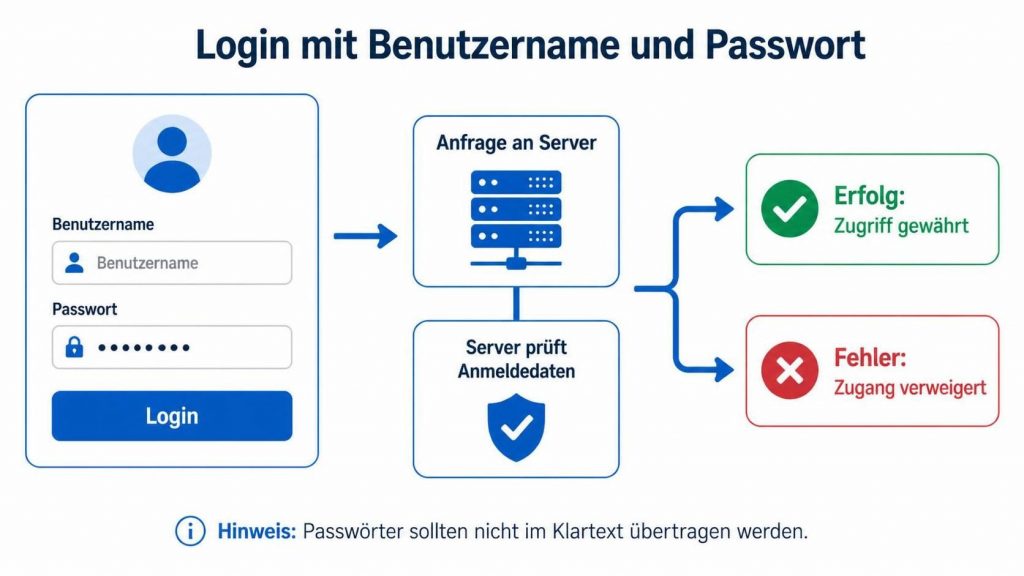 Login mit Passwort