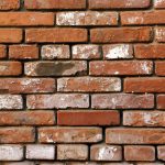 Mauer aus Ziegelsteinen